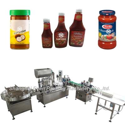 China Food top selling tomato sauce bbq sauce bottling machine jar jam filling filling machine from factory high quality for sale