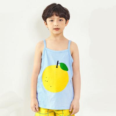 China Summer Breathable Solid Cotton Quality UN21SSSW020613 Pajamas For Kids Boys for sale