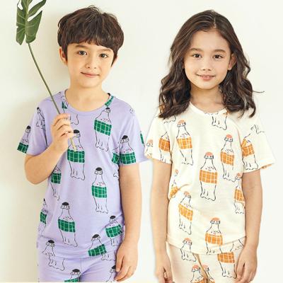 China Wholesale Price QUICK DRY Fabric Shorts Sleeves Kids Summer Girl Squishy Pajamas for sale