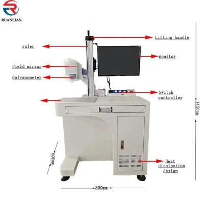 China Industrial Deep Marking Computer Marking Machine on Metal Fiber Laser Marking Machine for sale