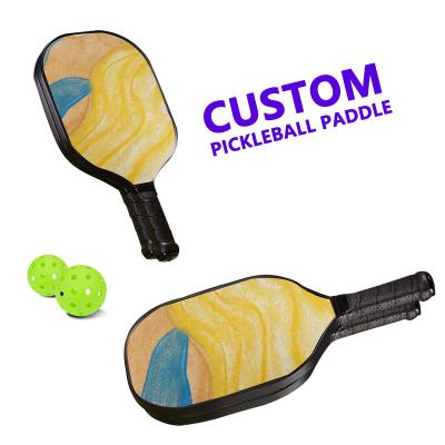 China Custom Environmental Protection Logo Package Good Quality Carbon Fiber Pickleball Paddles Custom Printed Pickleball Paddle Set for sale