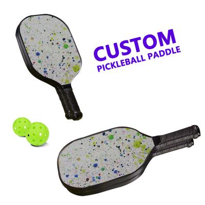 China Wholesale Environmental Protection Durable OEM Customized Printed Logo Pickleball Paddle Carbon Fiber Customized Pickleball Paddle Set for sale