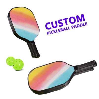 China 2023 professional custom environmental protection logo OEM carbon fiber printed pickleball paddle pickleball paddle set for sale