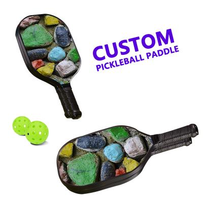 China Custom carbon fiber professional OEM manufacturer pickleball top logo pickleball paddle set for sale