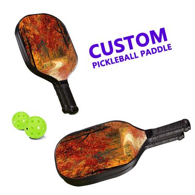 China Professional Custom Environmental Protection Hot Sale Fiberglass Pickleball Paddle Printed Logo Pickleball Paddle For Outdoor Sports for sale