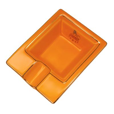 China Cigar Smoking Creative Cigar Ashtray Portable Ceramic Mini Cigar Ashtray Square for sale