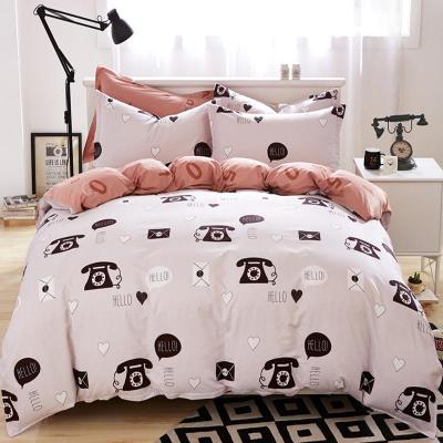 China Wholesale 100% Bed Linen Nondisposable Cotton Sateen King Size Bedding Set for sale