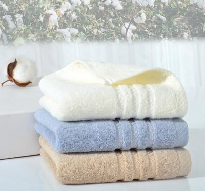 China Disposable 100% Combed Cotton Solid Color Dobby Border Bath Towels For Hotel for sale