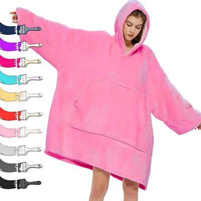 China Breathable Blanket Hoodie, Oversized Sherpa Soft Plush Sweatshirt Wearable Blankets For Adults Women Men - Comfy Warm for sale