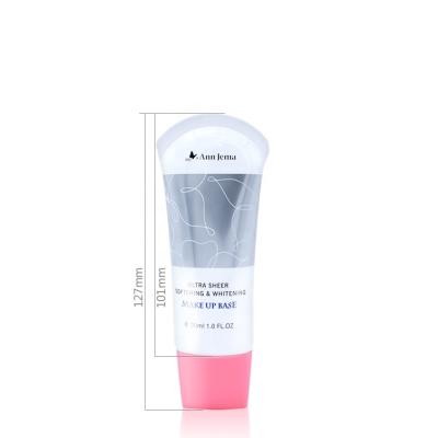 China Fashionable Cream Basic BB Oval Tube With Double Cap for sale