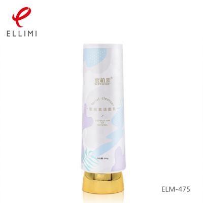 China Cosmetics 45 Diamater High Quality Flat Cosmetics Packaging Tube For Detergent Body Milk Wash Facial Care for sale