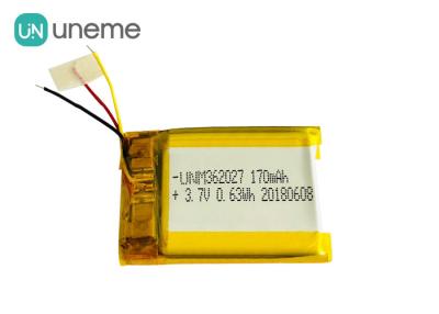 Chine Batteries faites sur commande argentées de 3.7V 170mAh pour le dispositif médical d'imprimante portative à vendre