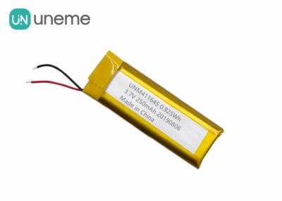 China 3.7V 250mah Li-polymer Battery 411645 / Li Poly Rechargeable Battery Pack for POS Machine for sale