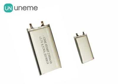 China Lithium-Polymer-Batterie-Satz 853465 3.7V 2300mah mit IEC62133 für medizinische Geräte zu verkaufen