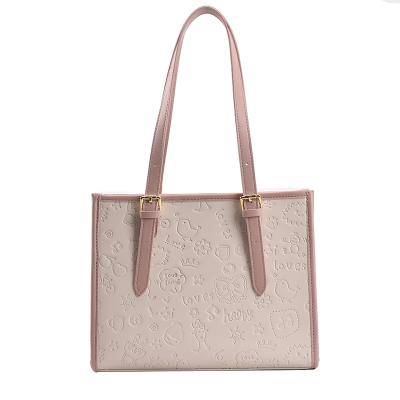 China Wholesale Fashion Ladies Latest Women Cross - Body Tote Bag Designed Office Leather Tote Bag for sale