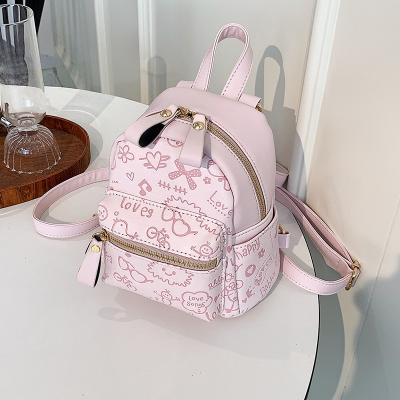 China New Waterproof Designer Fashion Pu Women Backpack Multifunctional Small Backpack Feminine Ladies Shoulder Backpack for sale