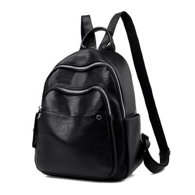 China 2022 Fashion Designer Custom Logo Pu Leather Purse School Bag Waterproof Luxury Girls Backpack Women Backpack for sale