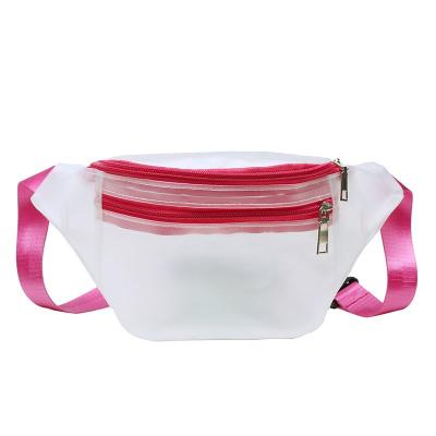 China Custom Chest Waist Bags Water Proof Women Bag PVC Pussy Transparent Package Waist Bag for sale