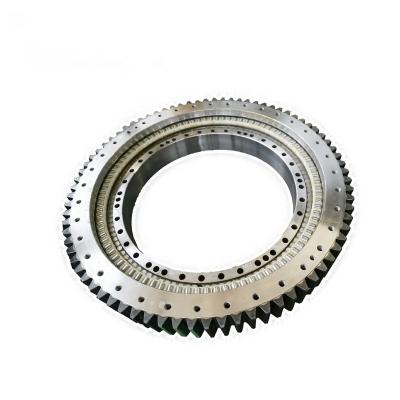 China Four Point Contact 42crmo Teeth Hardened Three Row Cross Roller Slewing Bearing for sale