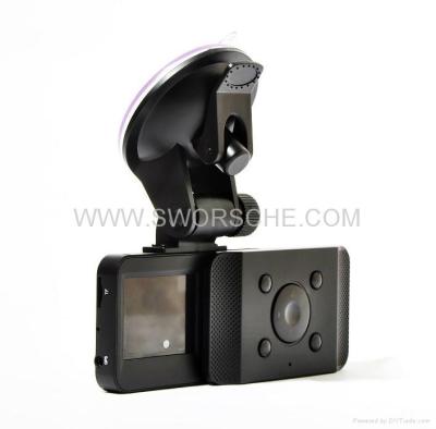 China Slide Design HD1080P Car Black Box with GPS Logger and G Sensor Function IR Led for sale