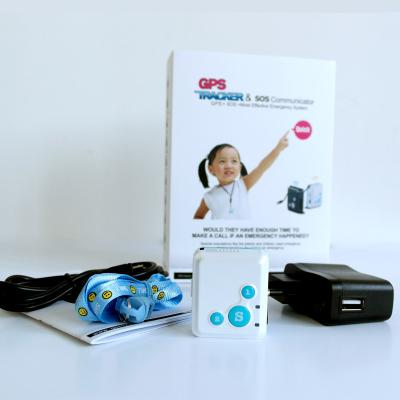 China Child GPS tracker with click for call/sos function SOS communicator Long time standby for sale