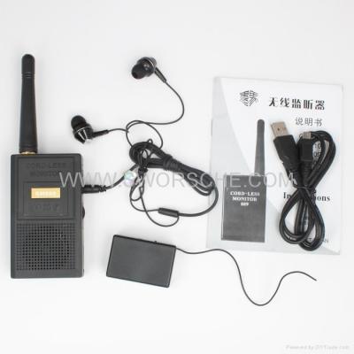 China UHF Band Spy Audio Listening Bug Long Range Audio Transmitter Receiver GM980 for sale