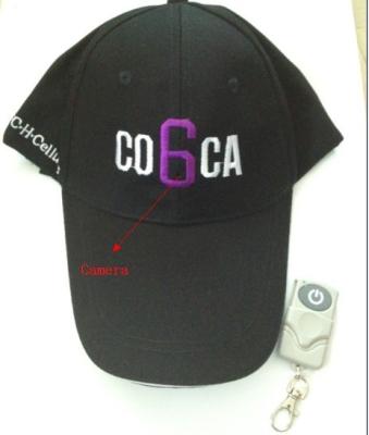 China Cap Hidden Camera Bulit in 4GB Flash Memory for sale