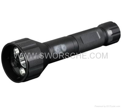 China Police Flashlight Video Camera with Real Time Video and Audio Recording for sale