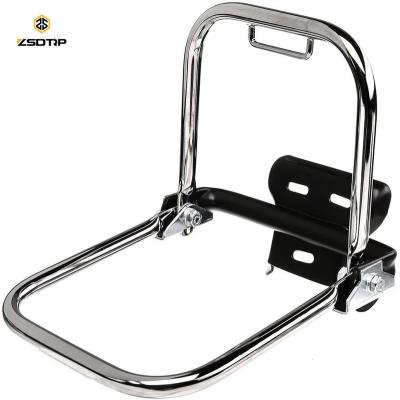 China Hot Sale Chrome Maid System Body Parts Motorcycle Iron Rear Cargo Carrier Rear Handle With Rack For S50 S51 S70 201430 for sale