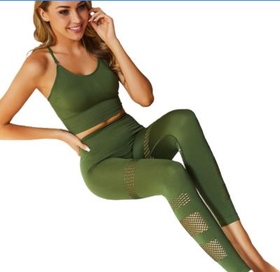 China Breathable made in china top quality fitness sexy slim women's sports yoga suit set for sale