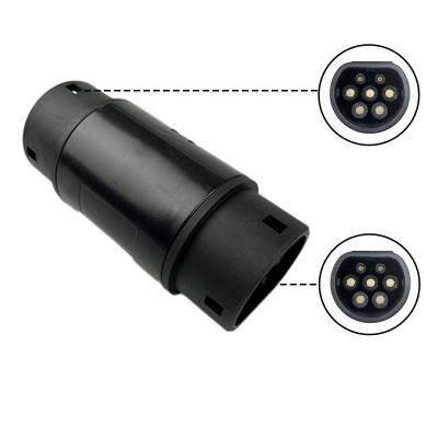 China Connector Plug 32A SAE J1772 Adapter To Type - 2 Electric Vehicle Charging Adapter For Tesla Type 1 EV Station GBT-Type2 for sale