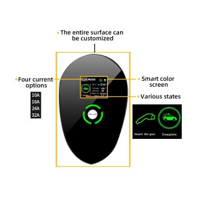 China APP electric car charger 11kw type 1 - 2 ev charger wallbox type for sale