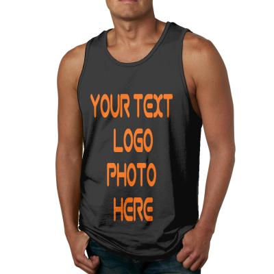 China Custom Print Drop Shipping QUICK DRY Drop Shipping Mens Muscle Shirt Sleeveless Fitness Vest Muscle Workout Shirt Tank Tops for sale