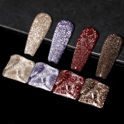 China Unbeatable Shine Customized Private Label Glitter Nail Polish Dye Glitter Nail Gel Polish for sale