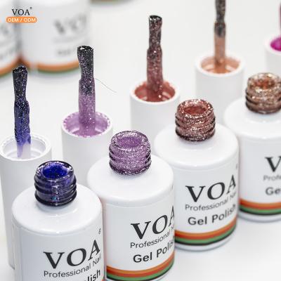 China Rubber House Diy UV Gel Nails Reflective Nail Salon Manicure Nail Gel Polish Glitter Shiny Varnish for sale