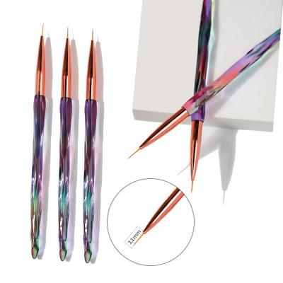 China High Quality Salon Effect Nail Tool Kit New 3pcs Painted Pen Light Therapy Pen Carving Drawing Pen for sale