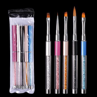 China Wholesale High Quality Rod Paint Nail Phototherapy Engraving Crystal Diamond Acrylic Salon Effect Pen for sale