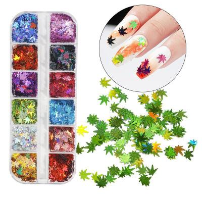 China Butterfly Round Maple Leaf Ultra-thin Glitter Nail Art Salon Effect Color Laser Eye Makeup Polish Glitter for sale