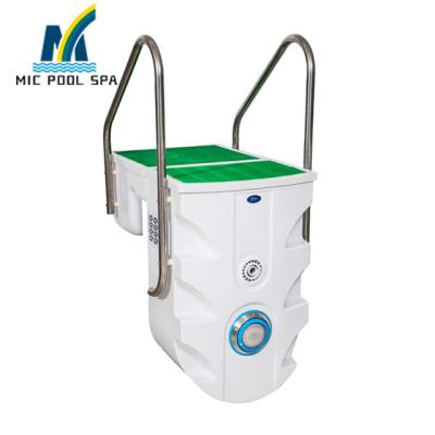 China Easy install built-in swimming pool machine with ladder and light filtration system for sale