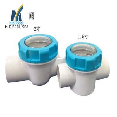 China Easy Install Swimming Pool Accessory PVC Plastic Mounting Check Valve From China Guangdong Supplier for sale