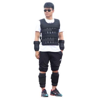 China Tadjustable Chalecos Con De Peso Weighted Training Vest Tactical Men's Fitness 30kg 20kg OEM Logo Body Exercise Custom Gym Sports for sale