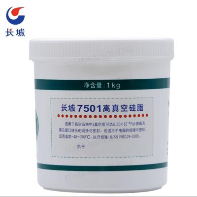 China Sinopec 7501 Grasa de silicona de alto vacío Gran pared lubricantes sintéticos en venta