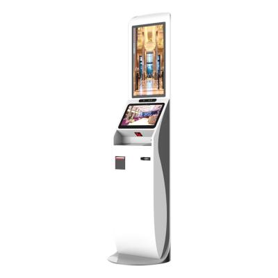 China Smart Self Service Check In Kiosk Hotel Card Self Service Order Machine for sale