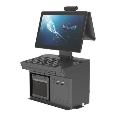 China Restaurant Desktop Android POS Kiosk Supermarket 15.6 Touch Screen Cash Register for sale