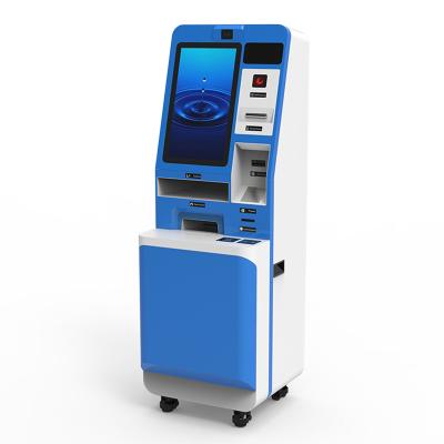 China Zelfservice kassa-kiosk bibliotheek zelfkassa-machine met bankbiljettenacceptor Te koop