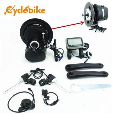 China Middle Postion Drive Motor Electric Bike Kit Torque Sensor 48v 350w for sale