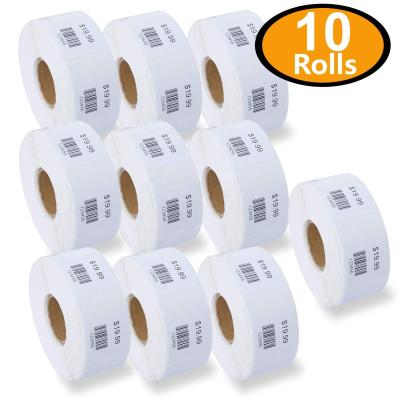 China 10 Heat Sensitive Rolls 7500 Labels For Dymo 30332 Compatible Universal Square Label 1 x 1 inch for sale