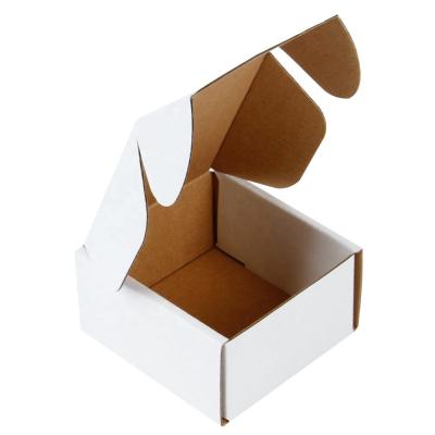 China Custom Recyclable Corrugated Recycled Materials Box Mailers - Perfect Cardboard Box For Shipping Small 4X4X2 Inch for sale