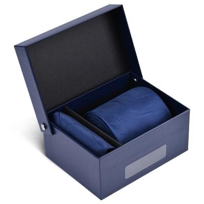 China Groom Solid Multi Color Wedding Party Gift Groom Set Male Men's Pocket Square Neck Tie Silk Tie Set 148*8*3.5cm for sale