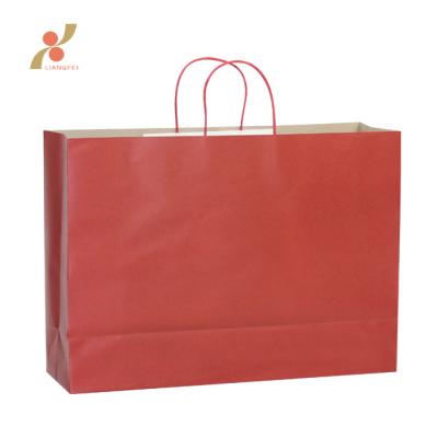 China Recyclable Ready To Ship Various Color And Size Shopping Kraft Paper Bag Without Logo for sale